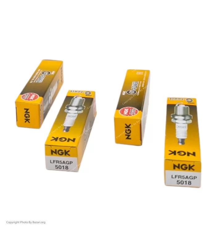 شمع خودرو سوزنی تک پلاتین پایه بلند ان جی کی NGK مدل LFR5AGP 5018