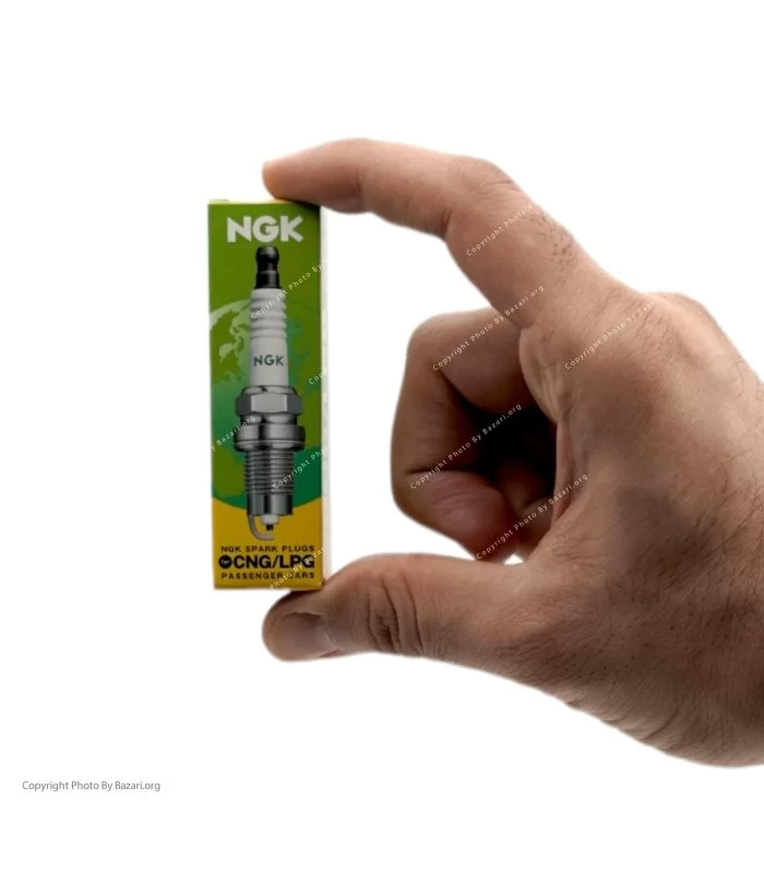 شمع خودرو دوگانه سوز تک پلاتین پایه کوتاه ان جی کی NGK مدل BKR-GAS 7987