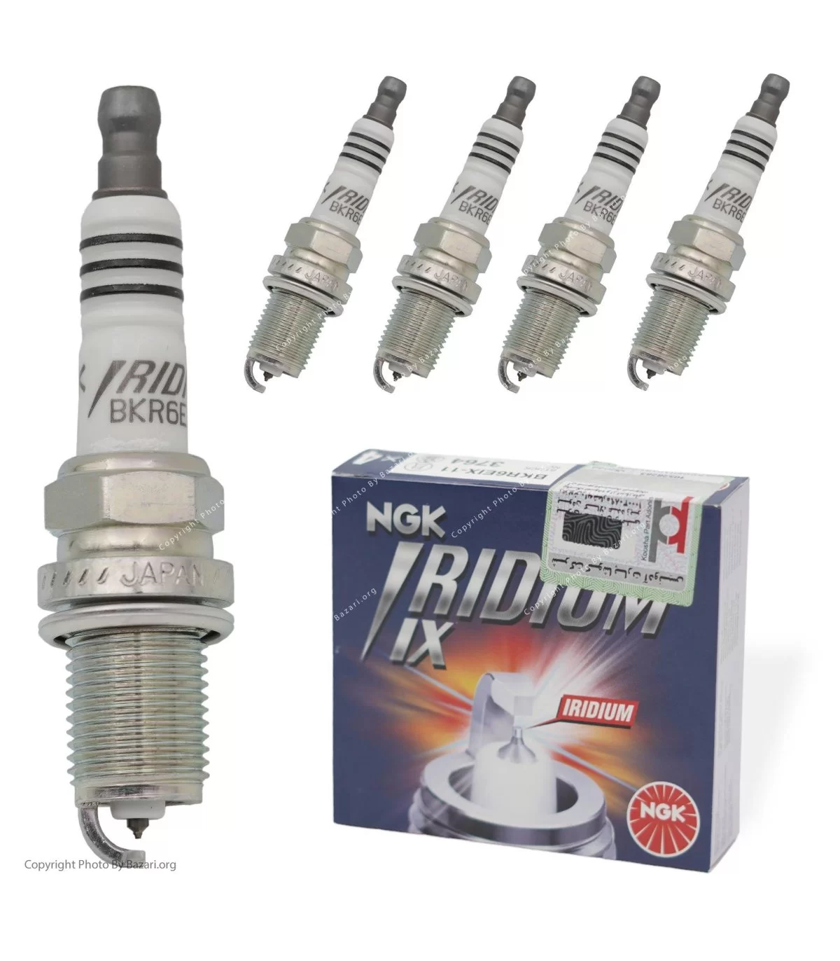 قیمت و خرید شمع خودرو ان جی کی مدل BKR6EIX-6418 بسته 4عددی