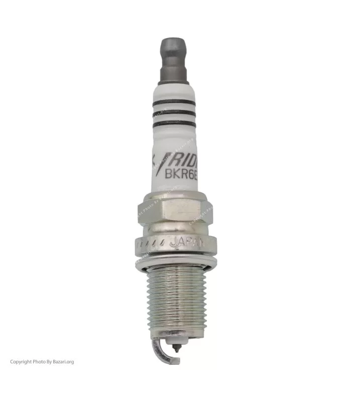 شمع خودرو سوزنی تک پلاتین ایریدیوم پایه کوتاه ان جی کی NGK مدل BKR6EIX-11 (ژاپن)