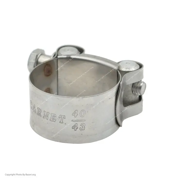 بست استیل آچاری فشار قوی سایز 43-40 کارنت (Carnet)