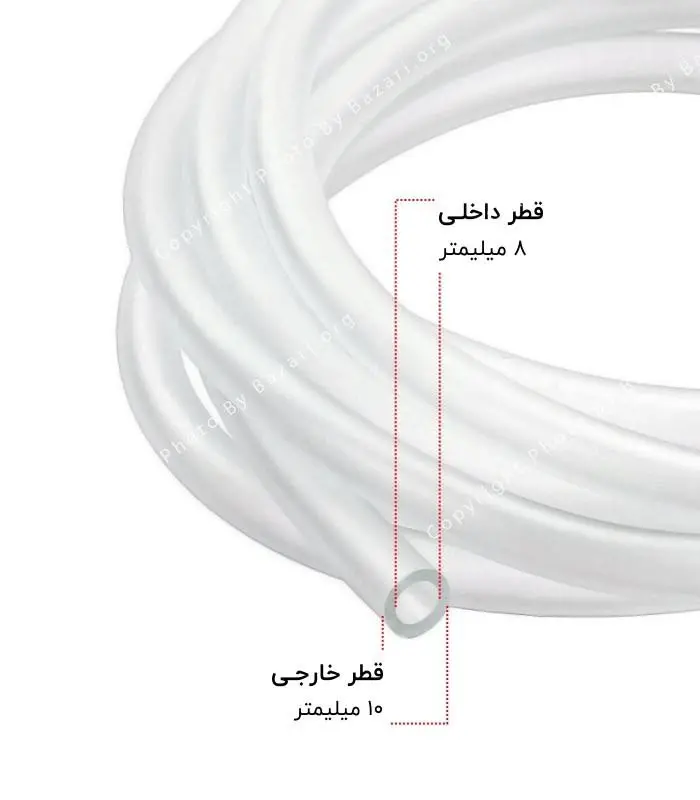 شیلنگ سیلیکونی 8 در 10 (8x10)