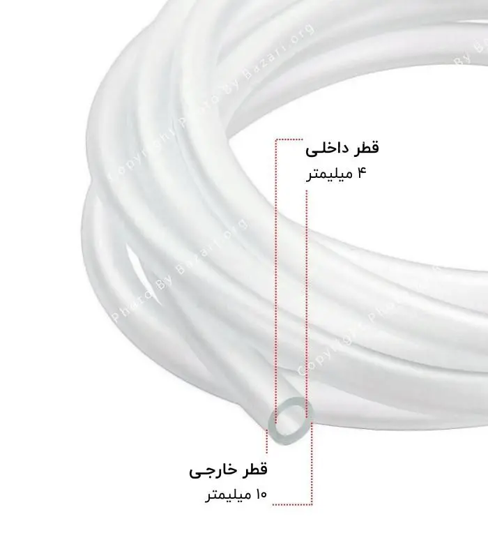 شیلنگ سیلیکونی 4 در 10 (4x10)