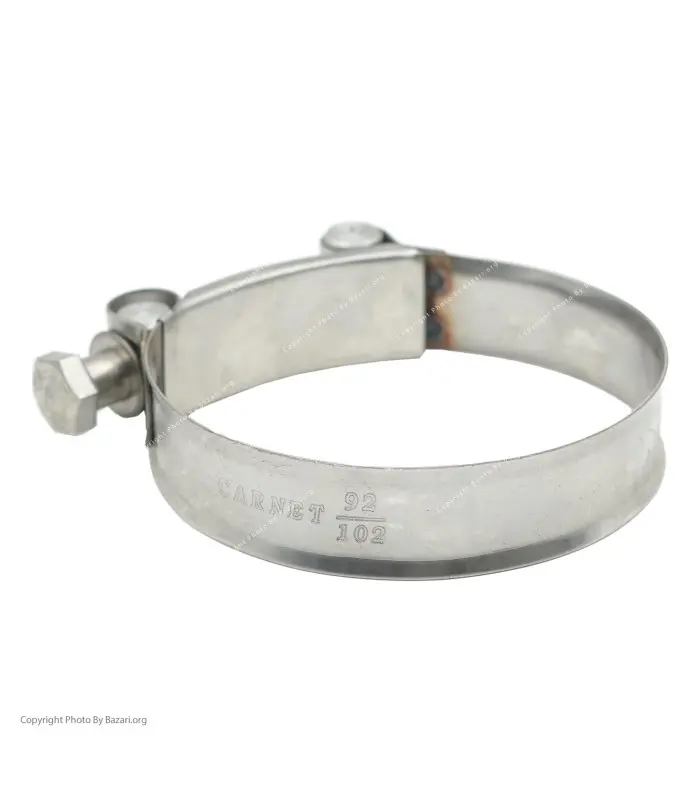 بست استیل آچاری فشار قوی سایز 102-92 کارنت (Carnet)