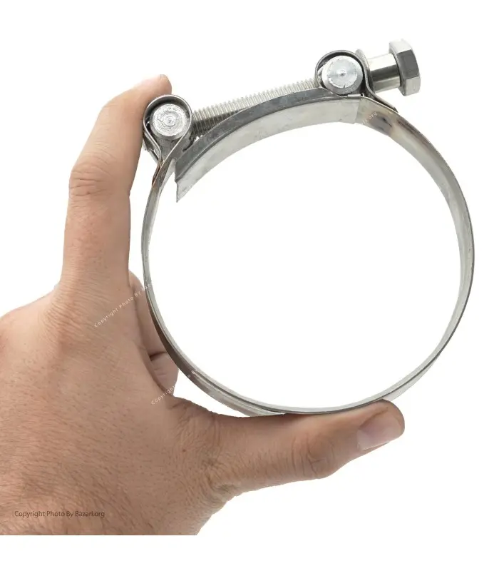 بست استیل آچاری فشار قوی سایز 102-92 کارنت (Carnet)