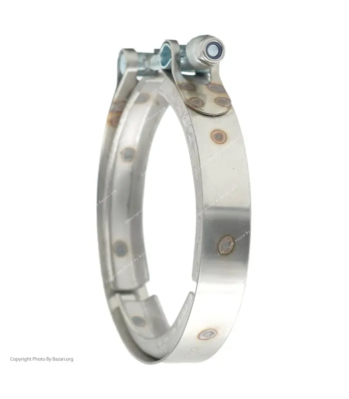 بست استیل شیاردار فشار قوی سایز 102 کلمپر (Clamper)