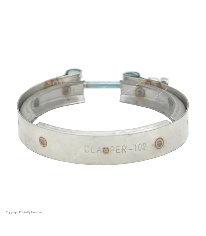 بست استیل شیاردار فشار قوی سایز 102 کلمپر (Clamper)