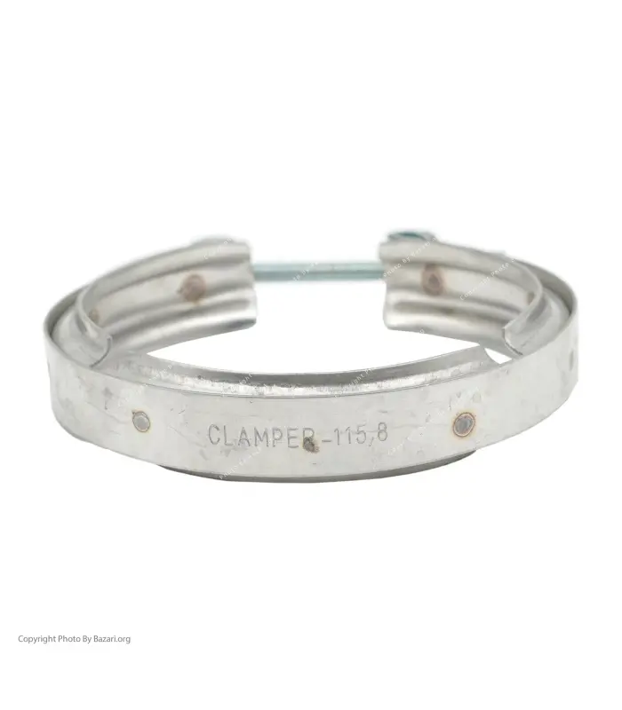 بست استیل شیاردار فشار قوی سایز 115 کلمپر (Clamper)