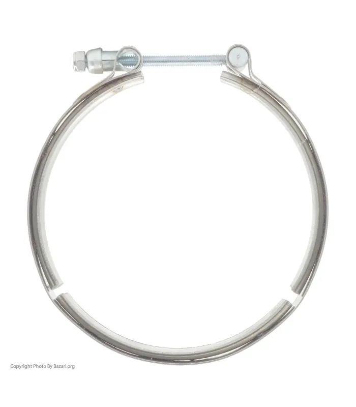 بست استیل شیاردار فشار قوی سایز 130 کلمپر (Clamper)