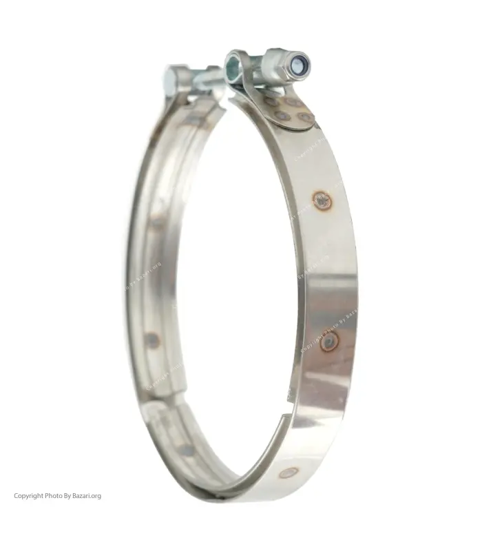 بست استیل شیاردار فشار قوی سایز 130 کلمپر (Clamper)