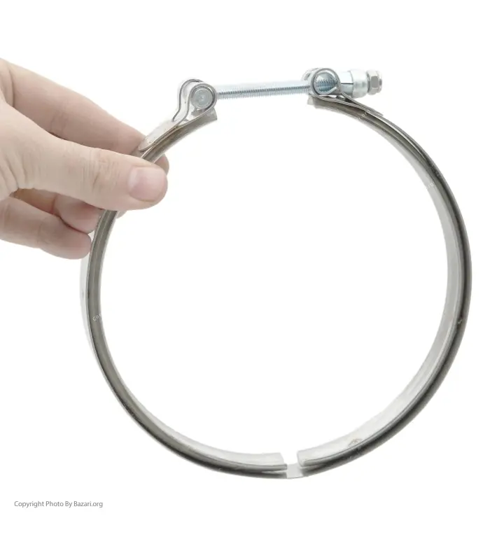 بست استیل شیاردار فشار قوی سایز 155 کلمپر (Clamper)