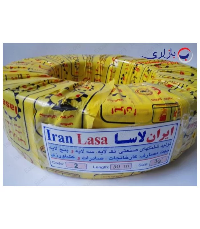 شیلنگ 3/4 اینچ تک لایه آجدار کد 002 ایران لاسا (IRAN LASA)