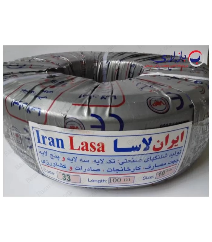 شیلنگ 3/8 دو لایه نخدار سطح صاف کد 033 (باد) ایران لاسا (IRAN LASA)