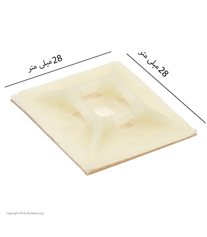 پایه بست کمربندی چسب دار 28x28 فروزش (foroozesh)