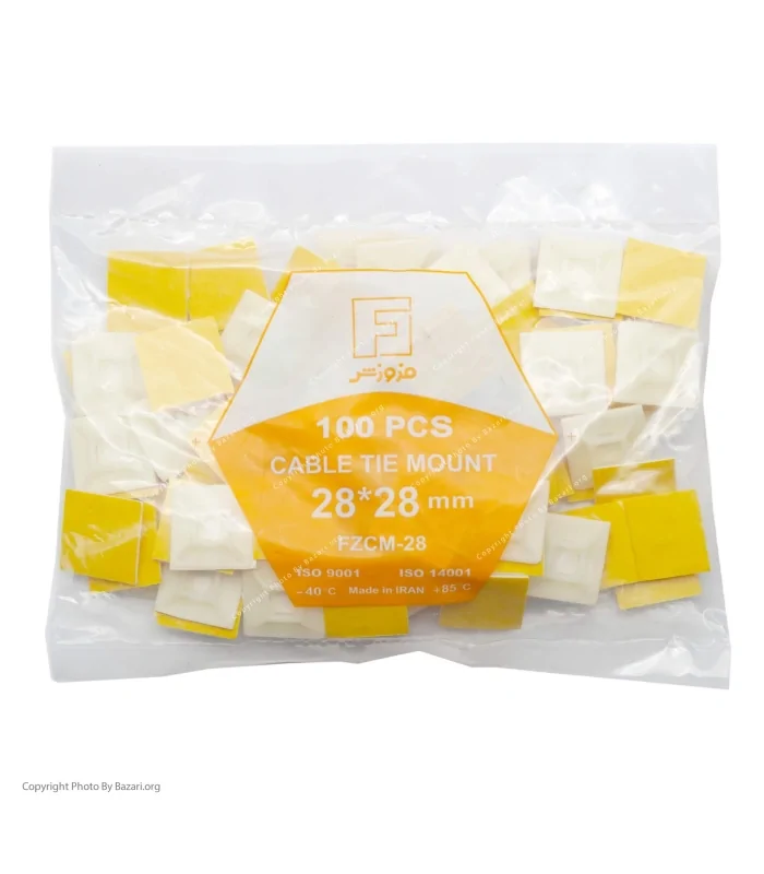 پایه بست کمربندی چسب دار 28x28 فروزش (foroozesh)