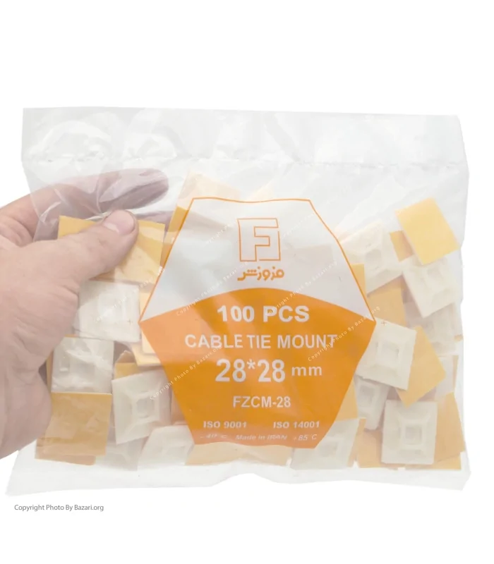 پایه بست کمربندی چسب دار 28x28 فروزش (foroozesh)