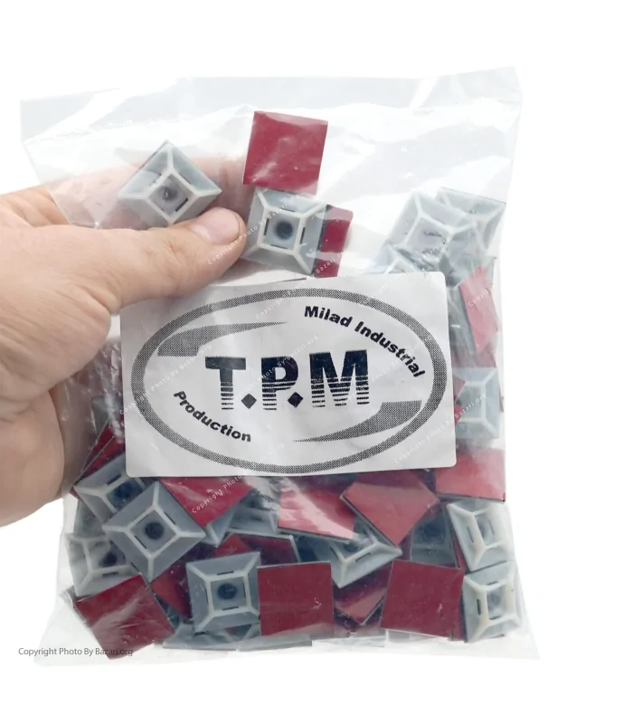 پایه بست کمربندی چسب دار 19x19 تی پی ام (TPM)