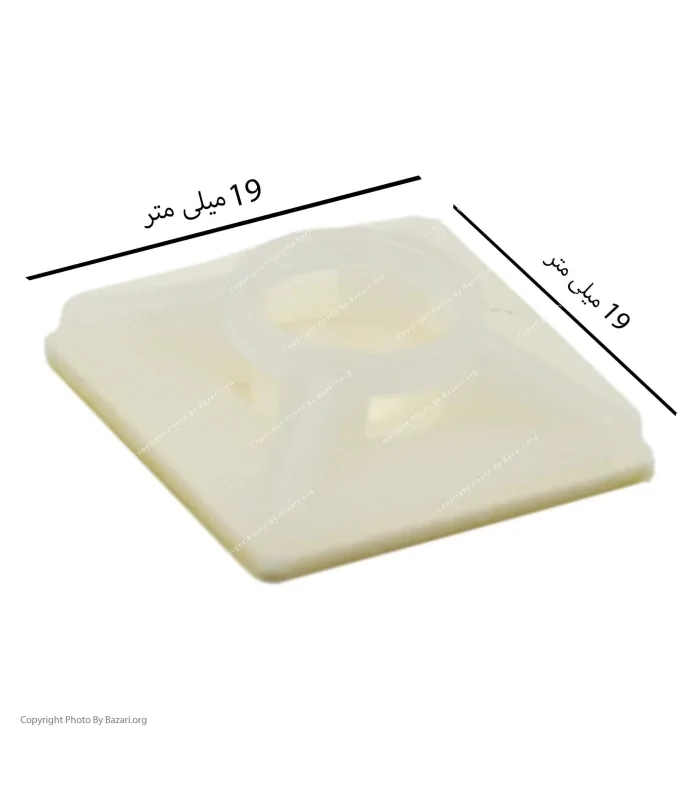 پایه بست کمربندی چسب دار 19x19 ولتی مکس (VOLTIMAKS)