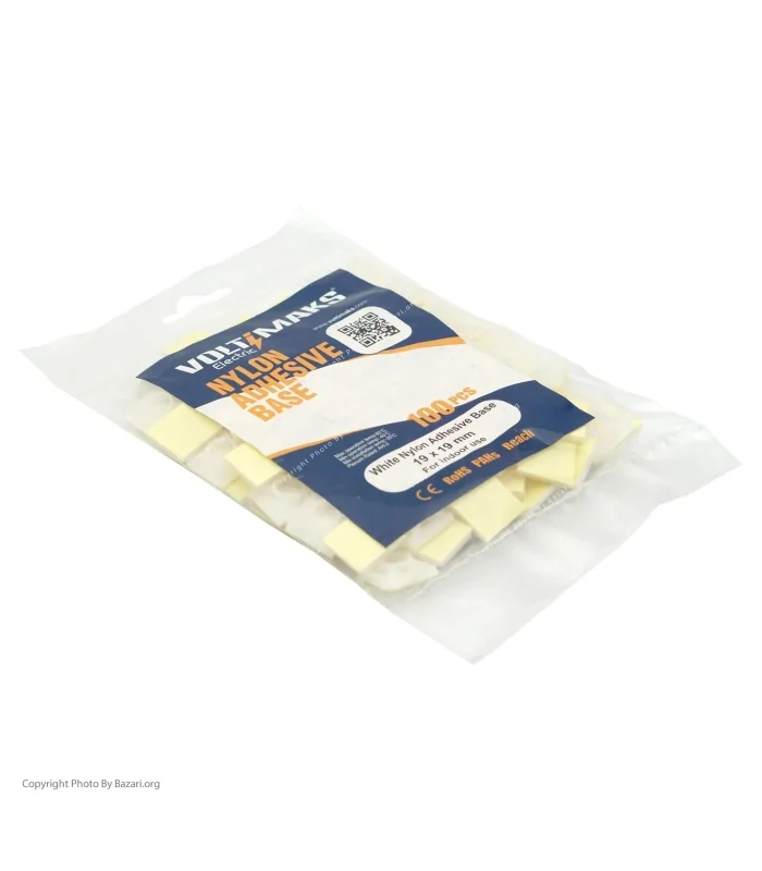 پایه بست کمربندی چسب دار 19x19 ولتی مکس (VOLTIMAKS)