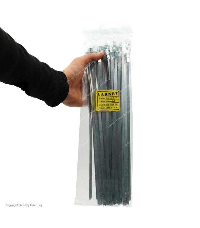 بست کمربندی استیل سایز 36 سانتی متر عرض 6.3 کارنت (Carnet)