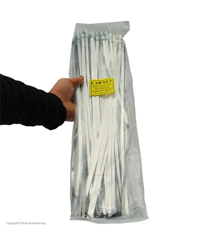 بست کمربندی استیل سایز 65 سانتی متر عرض 6.3 کارنت (Carnet)