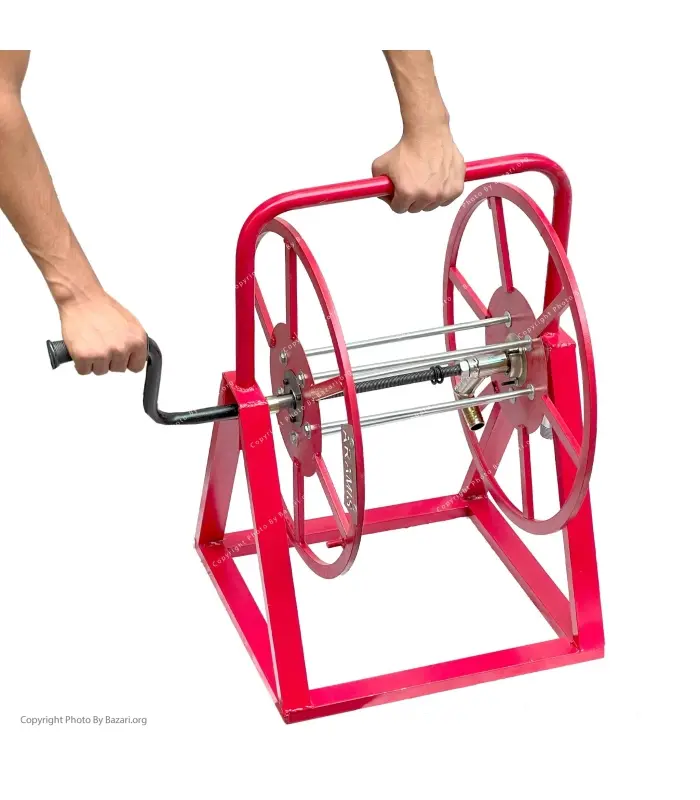 شیلنگ جمع کن زمینی 50 متری سایز 1 اینچ پروفیلی خورشیدی آرامیس (Aramis)